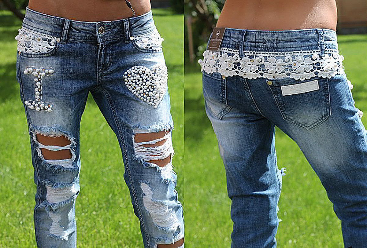 Как сделать джинсы красивыми