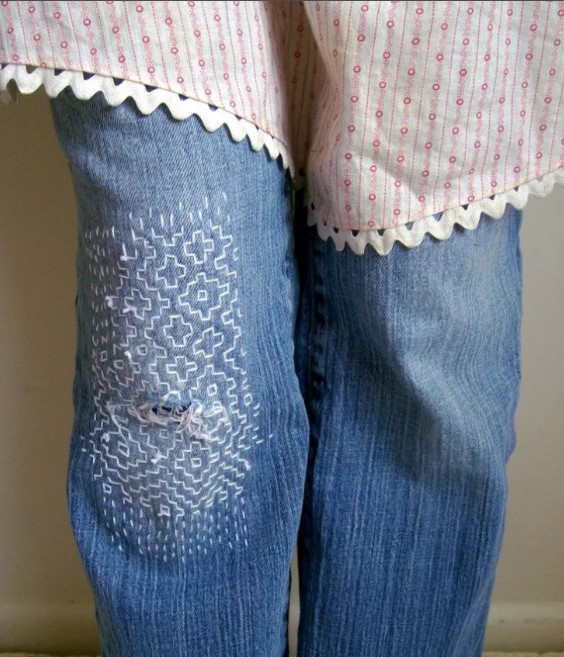 джинсы японская техника «Сашико»