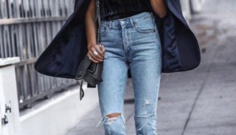 Как носить тренд - рваные джинсы