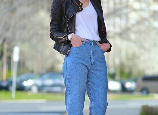 С чем носить широкие джинсы?