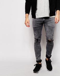 В моде ли мужские джинсы серого цвета 1
