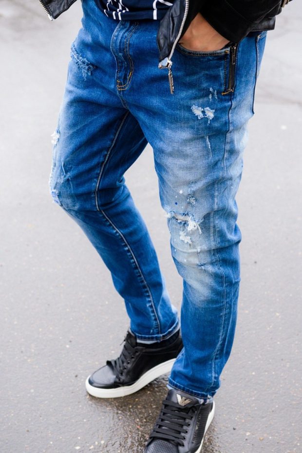 Модные мужские джинсы 2019