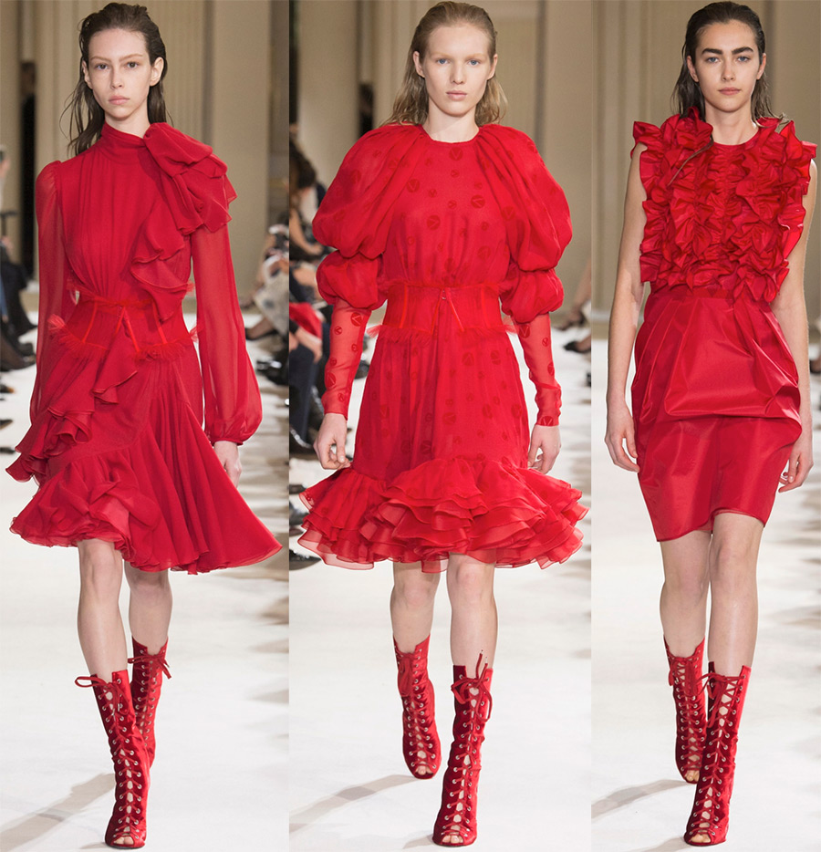 Красные платья, модные в 2019 году 1
