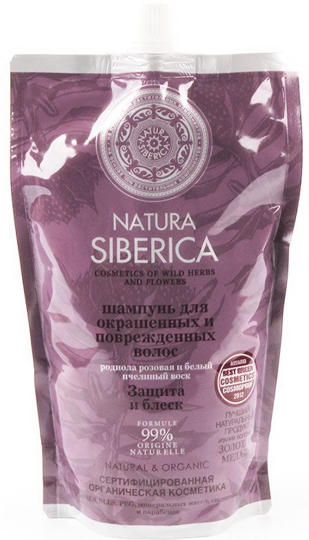 шампунь Natura Siberica «Защита и Блеск для окрашенных и повреждённых волос»;
