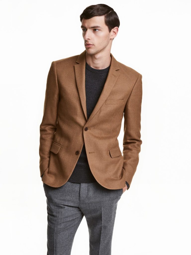 Серо коричневый пиджак с чем носить