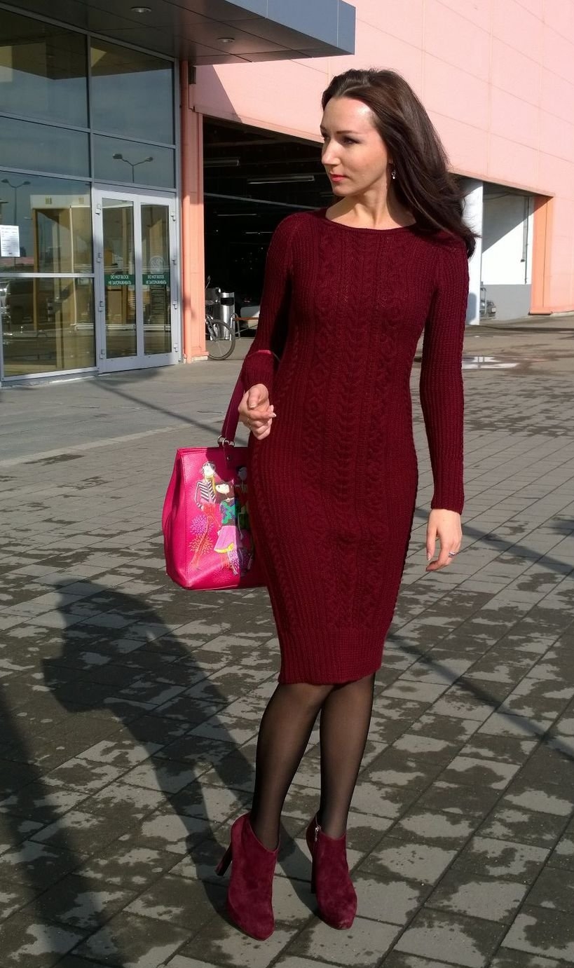 Платье марсала Юлия Имукина
