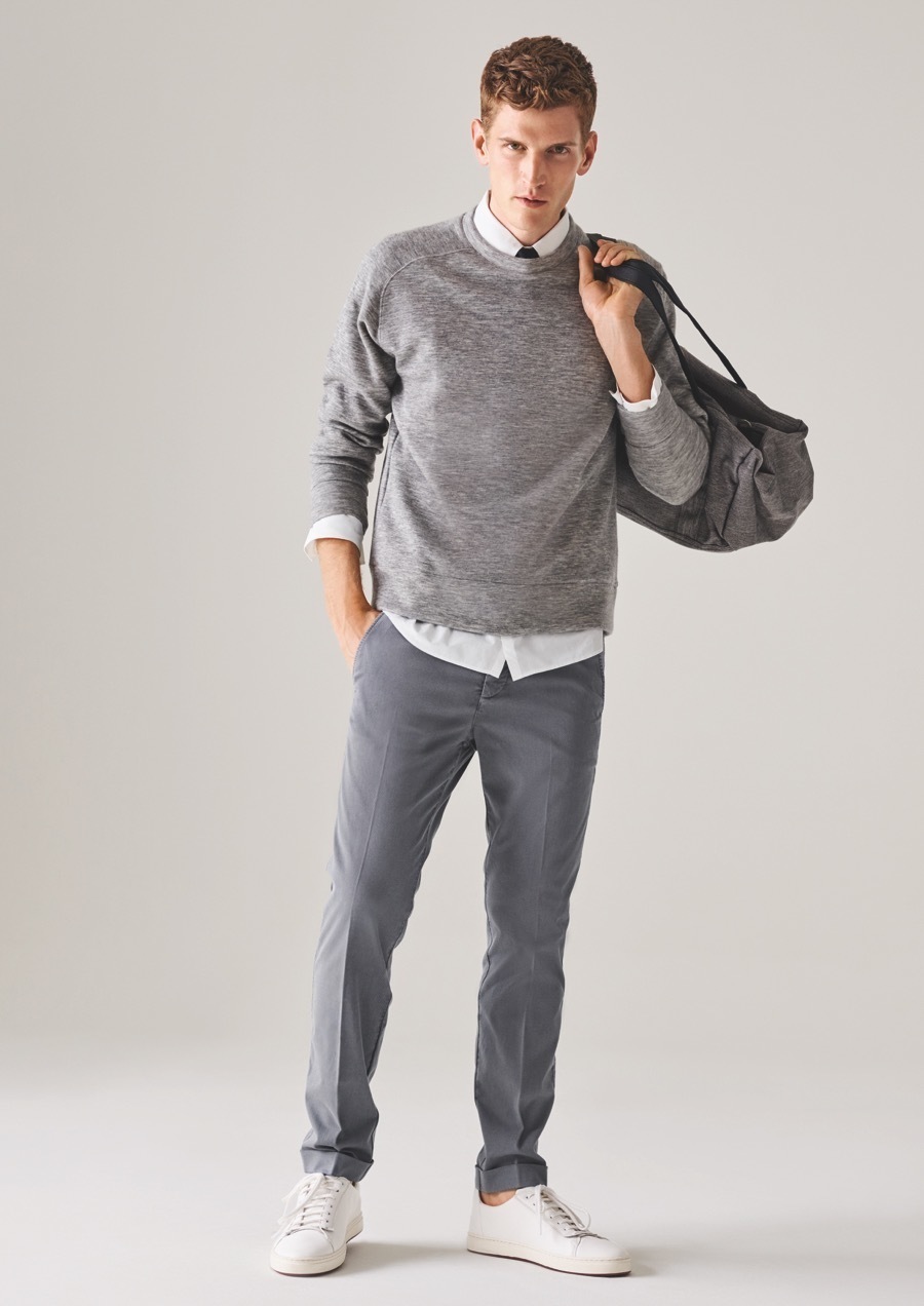 Серые мужские брюки – купить в Москве по доступной цене